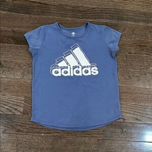 Adidas Blue Short Sleeve Tee Athletic Style